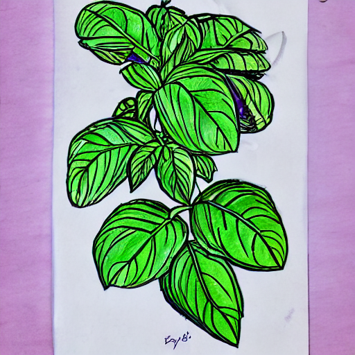 “Basil Drawing”